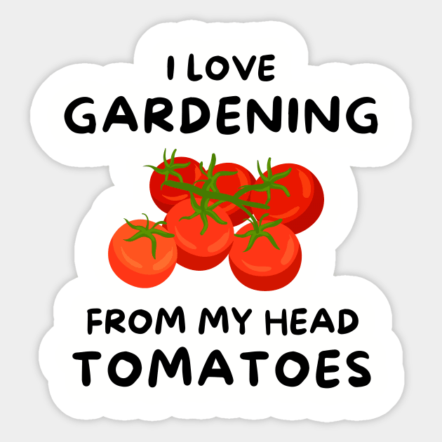 I LOVE GARDENING Sticker by Saltee Nuts Designs